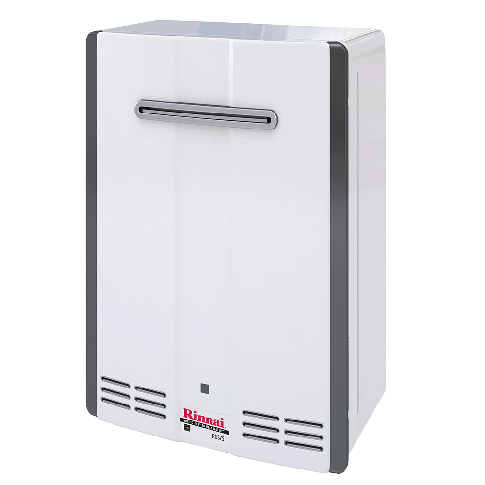 RINNAI RUS75EN Condensing Tankless Water Heater | 7.5 GPM 160,000 BTU Outdoor Natural Gas